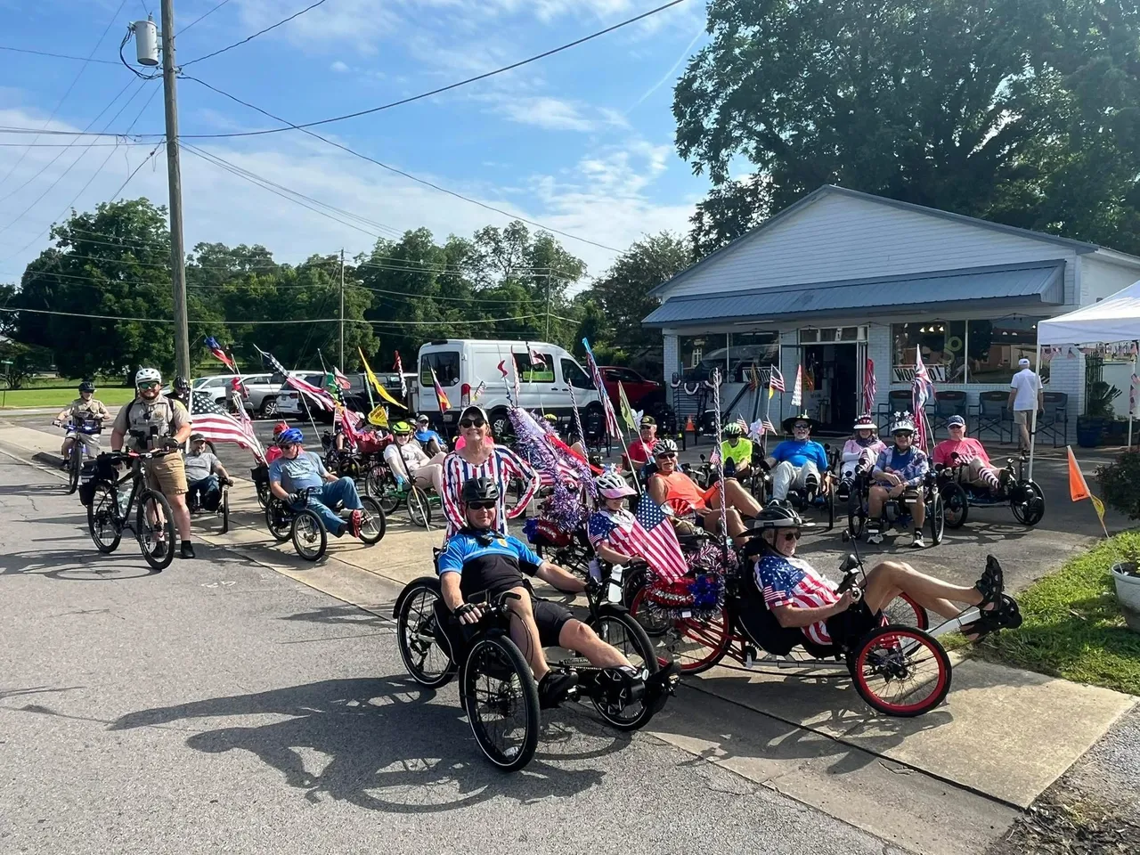 Trike Trekkers group on the Chief Ladiga Trail