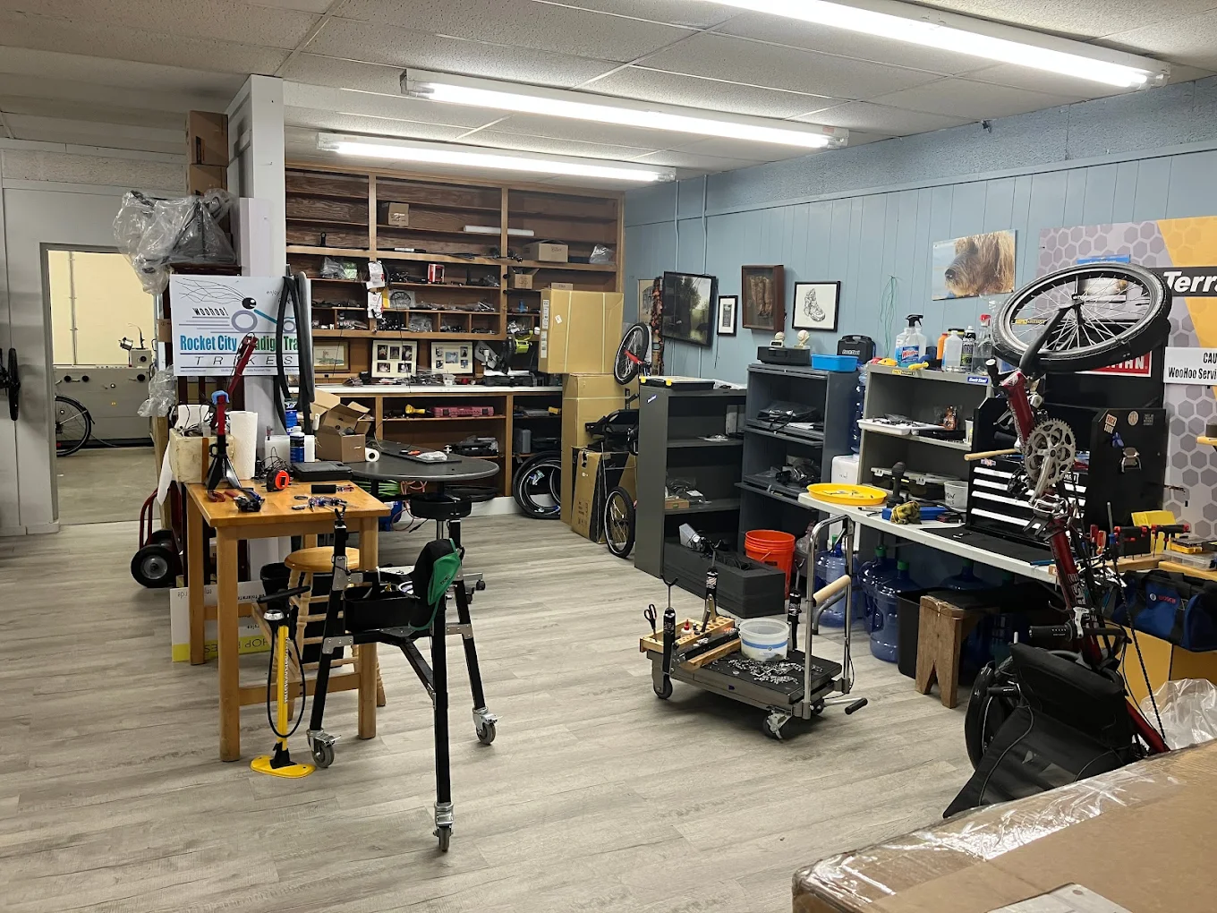 Inside the Huntsville workshop
