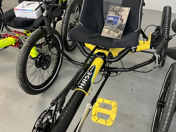 Used Hase Kettwiesel Cross in yellow with knobby tires